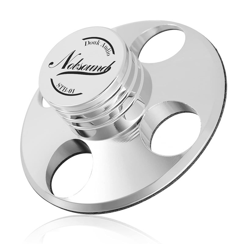 Nobsound STB-01 LP Vinyl Turntables Metal Disc Stabilizer Record Weight HiFi (Silver) - Image 1
